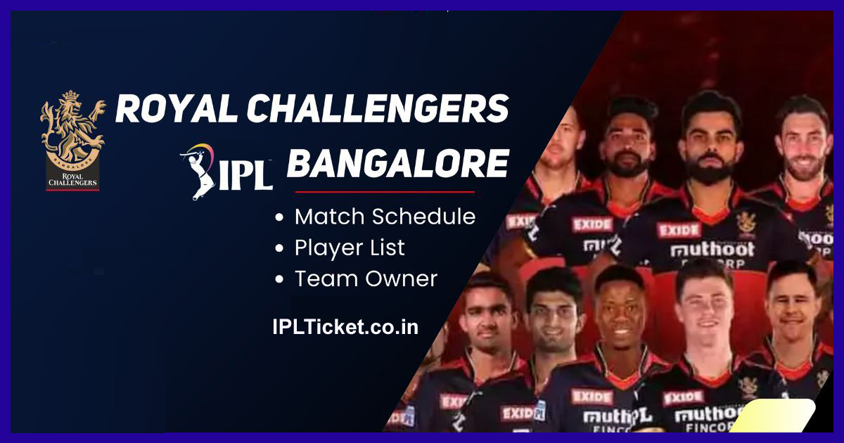 IPL Schedule RCB 2024 Royal Challengers Bangalore (RCB) Full Schedule