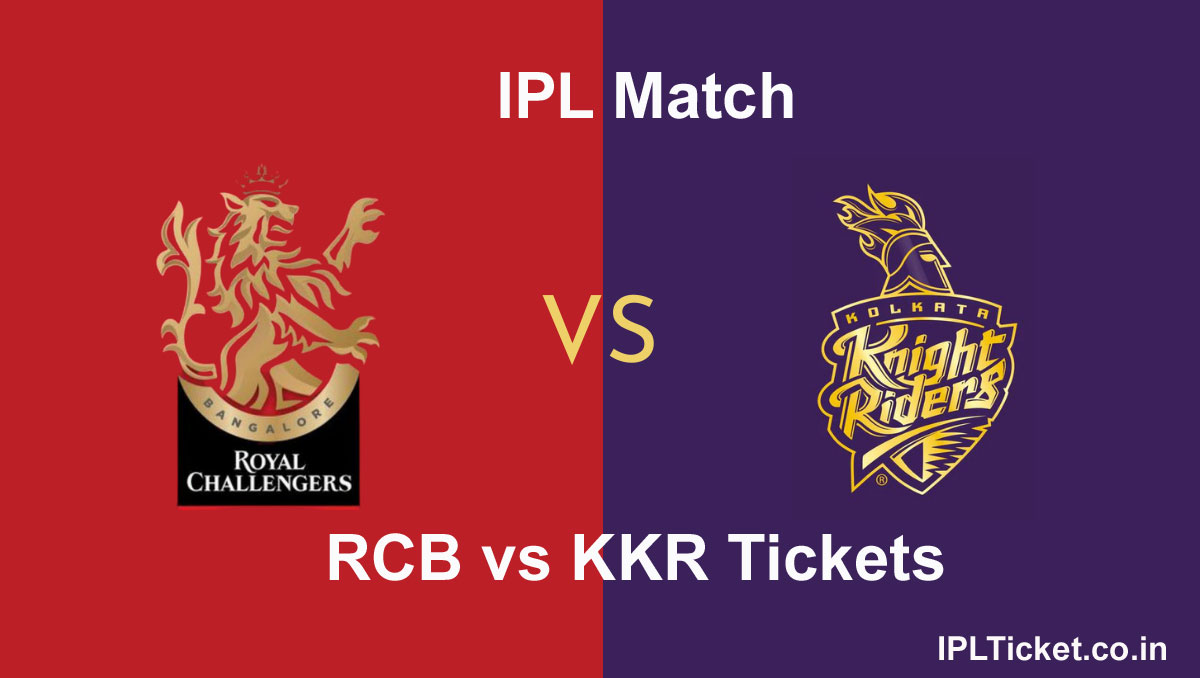 KKR Vs RCB Tickets Booking Match 36, Buy Kolkata Knight Riders VS Royal